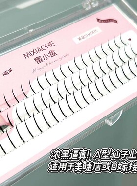 韩一点！韩系女团氛围感！蜜小盒仙子单根假睫毛20D自然根根分明