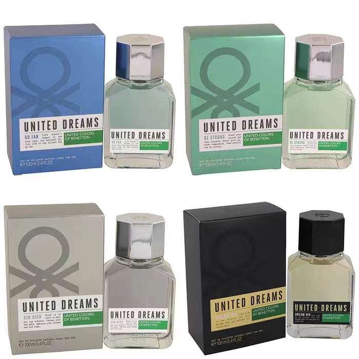 现货Benetton United Dreams Big Aim High Go Far男士淡香水100m - 图0