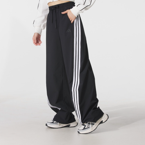 Adidas阿迪达斯正品新款春秋女子梭织运动百搭阔腿裤长裤KB5224 - 图2