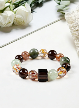 森野奇迹黑金超茶晶招财手链