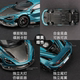 Ornament blue black collection trendy toy alloy car model