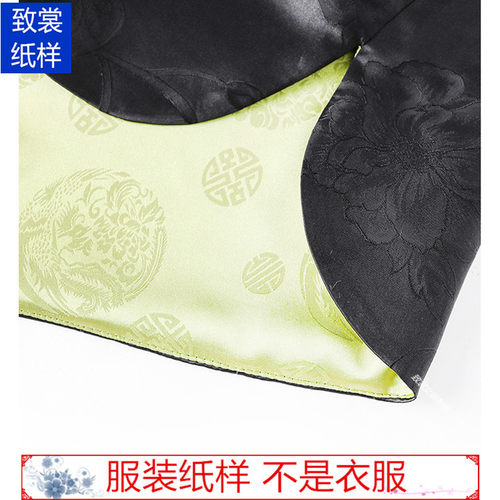 服装纸样衣服裁剪图纸样板1:1实物女装复古宽松坎肩马甲纸样Z-683 - 图2