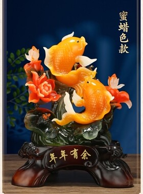 树脂招财现代客厅装饰品乔迁礼品