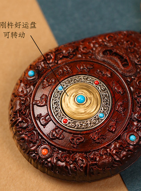 紫檀木吊坠高档十二生肖八大守护神本命佛牌项链车挂阿弥陀佛狗猪