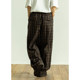 GoodNorth ຍີ່ປຸ່ນ ກາງເກງ retro plaid ບາດເຈັບ