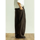 GoodNorth ຍີ່ປຸ່ນ ກາງເກງ retro plaid ບາດເຈັບ