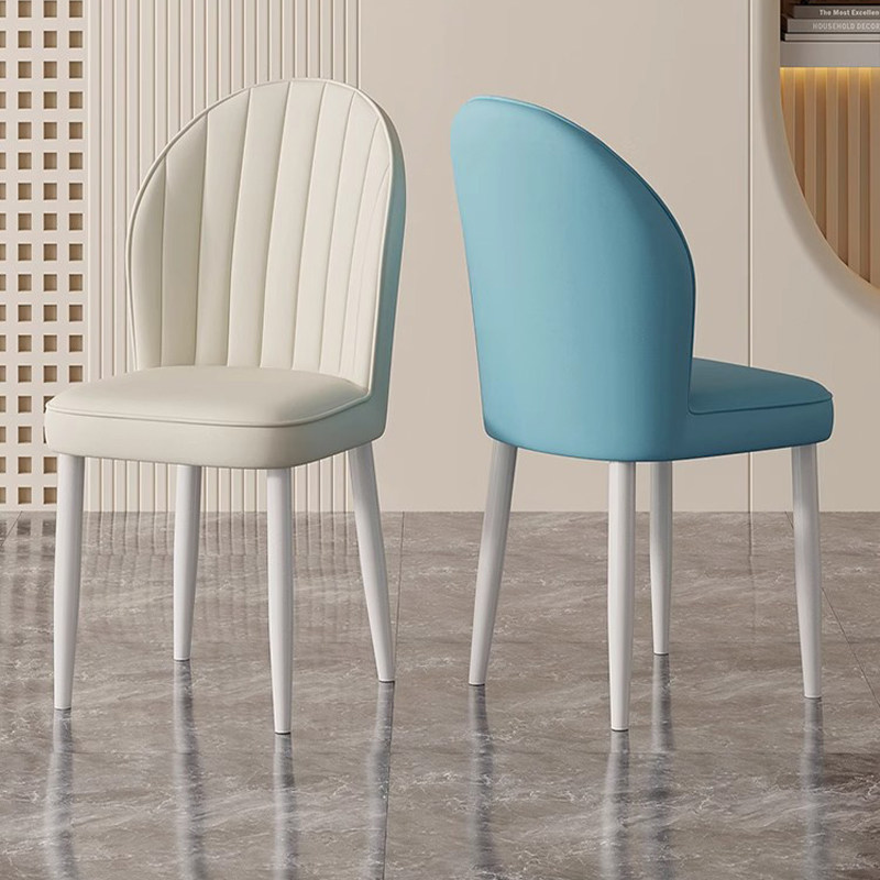 奶油风餐椅高级餐桌椅简约现代餐厅吃饭凳子家用茶椅酒店靠背椅子