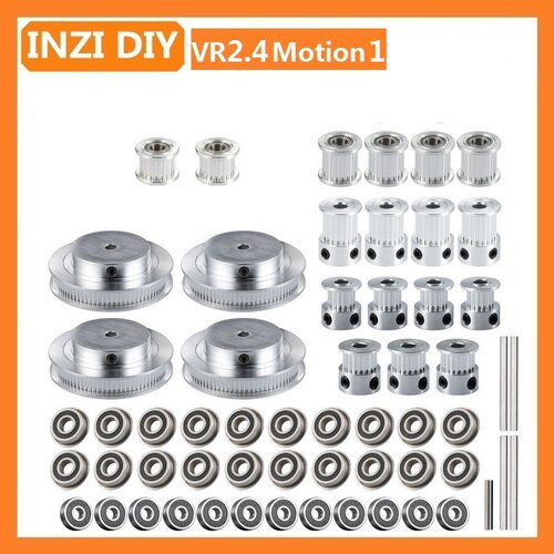 INZI VORON 2.4r2 80/20/16齿同步轮盖茨同步带MGN9H/12H直线导轨 - 图0