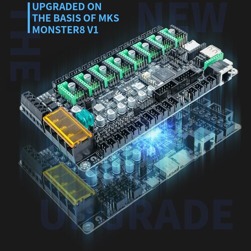 INZI VORON 2.4新MKS Monster8 V2.0怪兽主板3d打印机配件klipper_虎窝淘