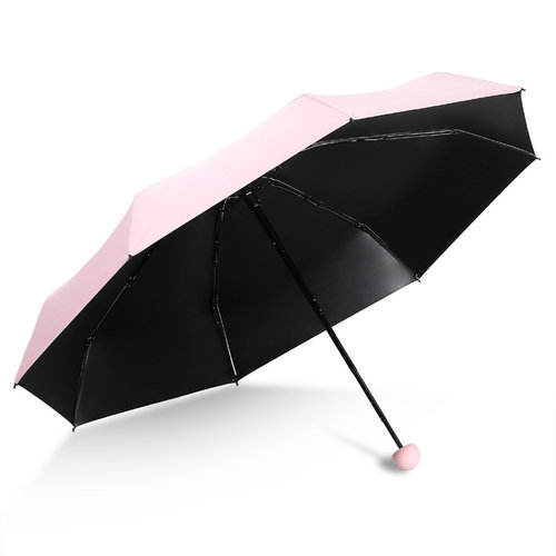 八骨五折伞女折叠胶囊伞晴雨两用小巧便携遮阳防晒防紫外线太阳伞 - 图3
