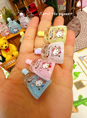 DIY定制食玩仿真食玩kitty吸吸果冻树脂配件奶油胶手机壳饰品材料