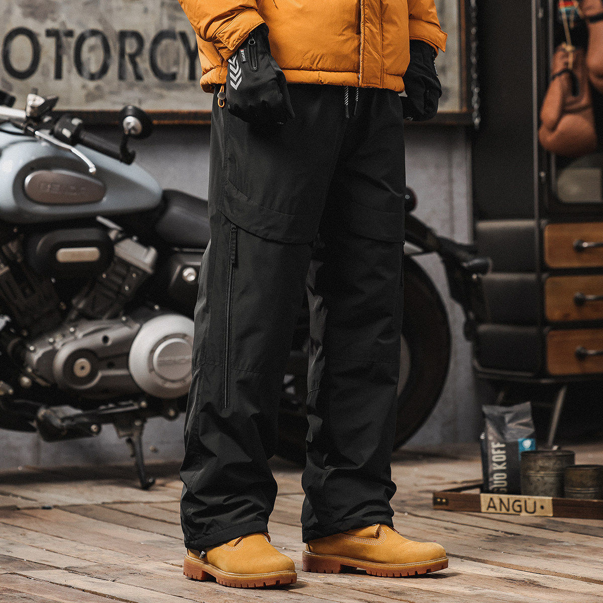 90白鸭绒羽绒裤男款外穿冬季户外防风保暖伞兵工装裤直筒休闲 长,淘宝优惠券,粉丝福利购,淘宝优惠卷