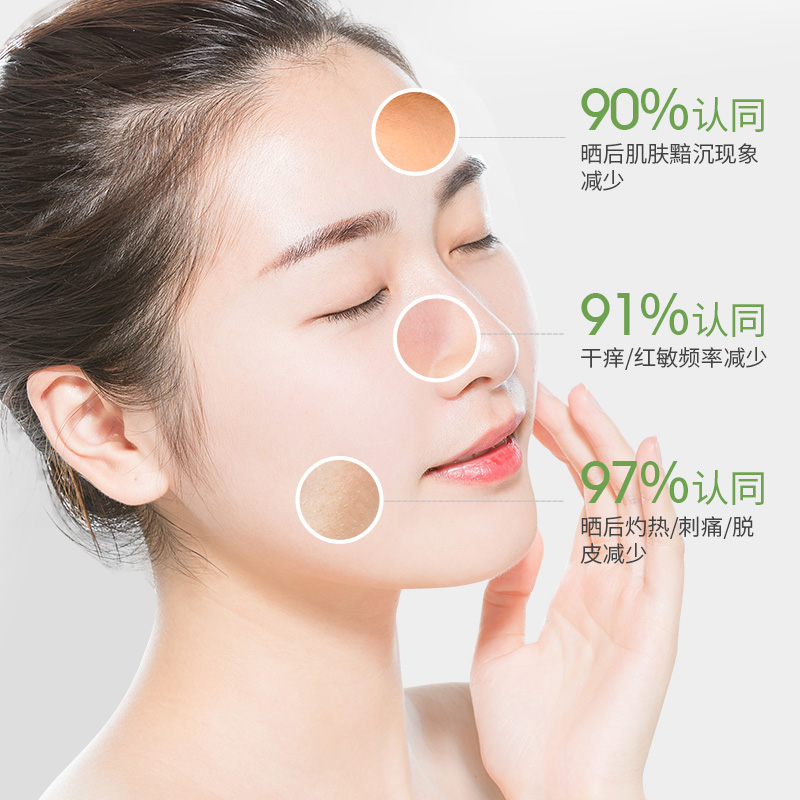 欧丽源旗舰店欧丽源芦荟睡眠面膜晒后修复补水保湿修护舒缓涂抹式免洗冻膜男女2