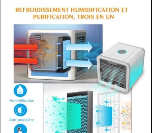 Домашний офис привел мини -воздух -кондиционирование вентилятора Увлажняющий воздух охлаждение холодное вентилятор