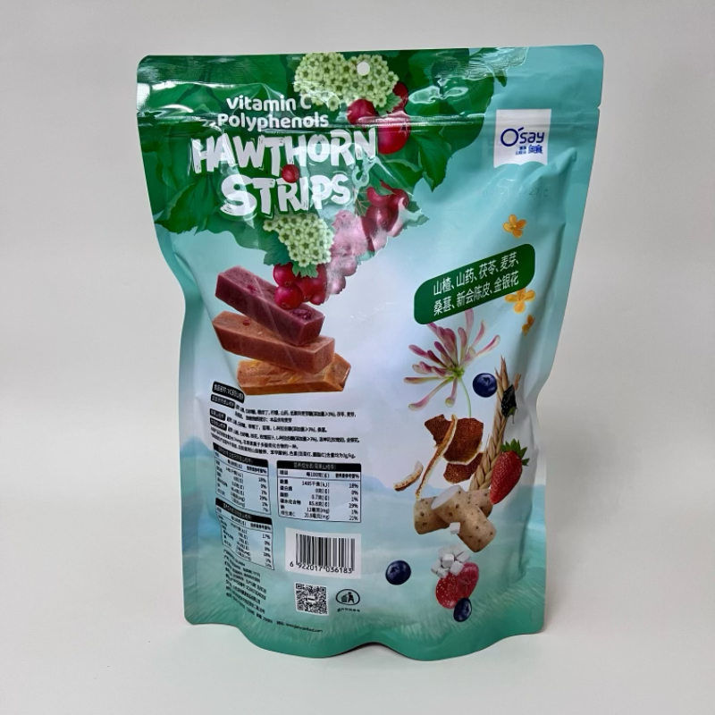Sam Osei VC polyphenol hawthorn strips individually packaged