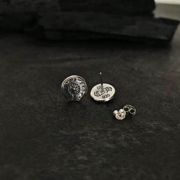 不同银匠 日韩925纯银十字架马蹄圆形耳钉复古泰银个性潮男女耳饰,淘宝优惠券,粉丝福利购,淘宝优惠卷