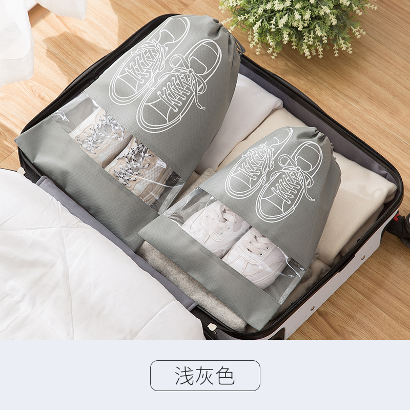 鞋袋装鞋子收纳袋旅行神器防尘透明旅游鞋套小白鞋鞋罩防潮防霉袋 - 图0