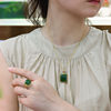 Fashionable Hetian jade gold and jade necklace for wife