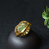 Fashion trendy Hetian jade gold inlaid hand jewelry for wife