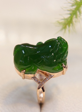 时尚潮流天然翡翠金镶玉送老婆礼