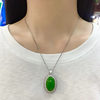 Fashionable Hetian jade gold and jade necklace for wife