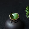 Fashion trendy Hetian jade gold inlaid hand jewelry for wife