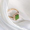 Fashion trendy Hetian jade gold inlaid jade gift for wife