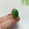 Fashion trendy Hetian jade gold inlaid jade gift for wife