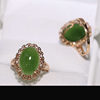 Fashion trendy Hetian jade gold inlaid hand jewelry for mom