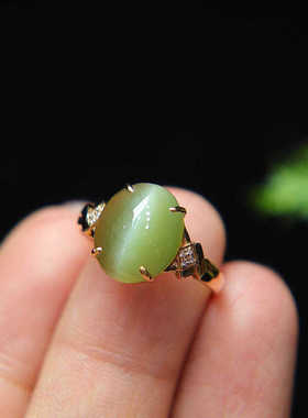 原创设计翡翠金镶玉送老婆礼物