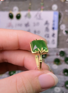 小方糖天然和田玉羊脂玉方块竹节时尚个性碧玉戒指送女友小众汉服