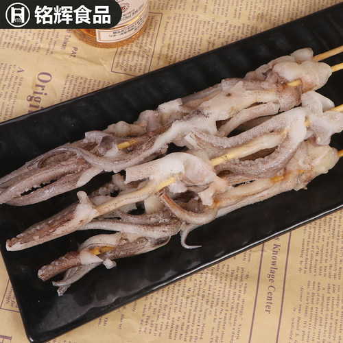 新鲜鱿鱼头串20串鱿鱼足鱿鱼串鱿鱼爪鱿鱼须烧烤食材冷冻半成品 - 图2
