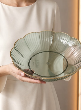 轻奢客厅茶几沥水水果盘