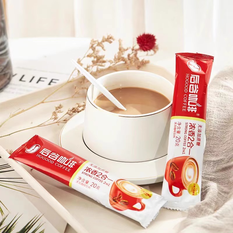 HoGood后谷咖啡原味浓香2+1三合一速溶咖啡粉0反式脂肪无蔗糖条装 - 图2