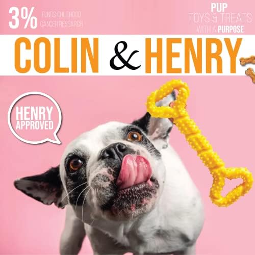 COLIN & HENRY Interactive Dog Chew Tug of War Toys Small Med - 图1