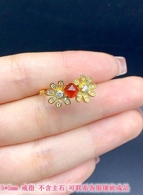 S925银戒指手链锁骨链套装方5mm