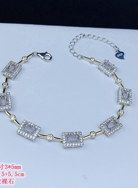 S925银轻奢精美手链尺寸3*5mm