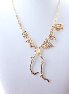 欧美恐龙夸张合金装饰项链