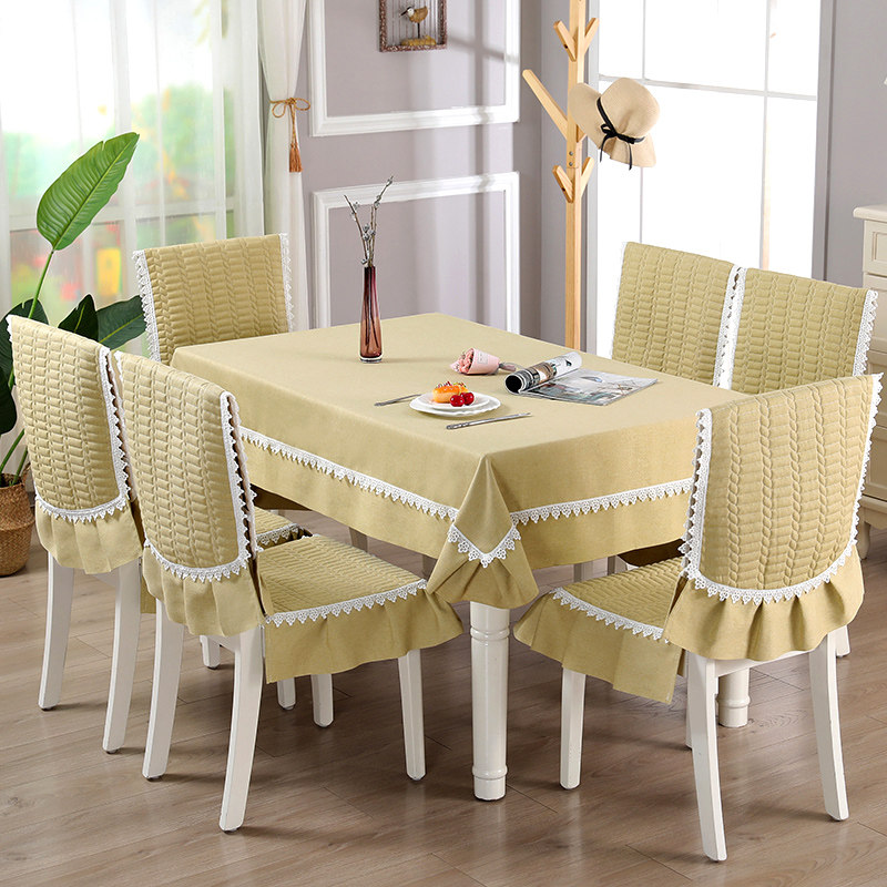 夹棉桌椅套罩餐桌布家用新款简约椅子套罩四季通用餐桌椅子罩套装,淘宝优惠券,粉丝福利购,淘宝优惠卷