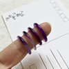 Purple ring with thin floating flowers, beautiful, versatile and elegant