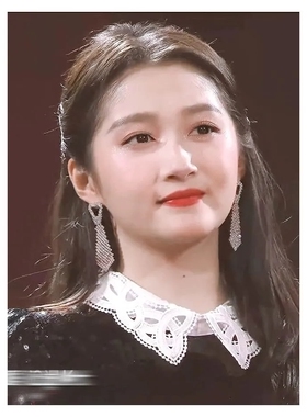 关晓彤闪钻耳饰品韩雪同款