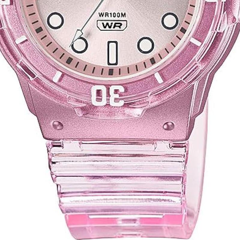 代购卡西欧CASIO 专柜正品粉色透明带女子手表 LRW-200HS-4EVCF - 图3