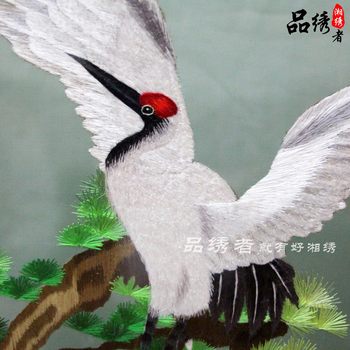 Hunan embroidery ຜະລິດຕະພັນສໍາເລັດຮູບ, crane crane, eagle, boutique, ຖັກແສ່ວສອງດ້ານ, ເຄື່ອງປະດັບຖັກແສ່ວທີ່ເຮັດດ້ວຍມືບໍລິສຸດ, ຂອງຂວັນ