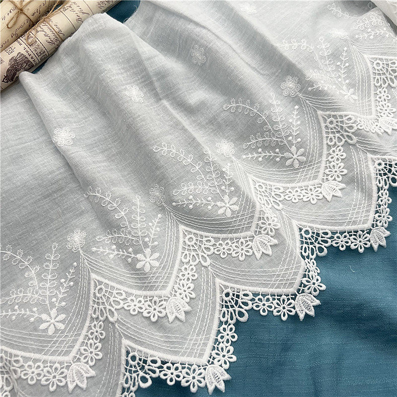 新品双层立体花棉布刺绣花边辅料牛奶丝凸绣服装裙边家纺软饰布艺,淘宝优惠券,粉丝福利购,淘宝优惠卷