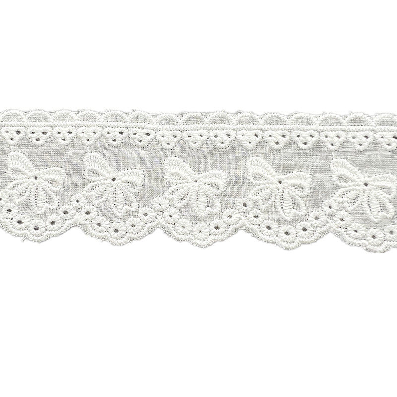 蝴蝶结双边小孔刺绣棉布花边DIY日韩小清新童服装辅料洛丽塔配饰,淘宝优惠券,粉丝福利购,淘宝优惠卷