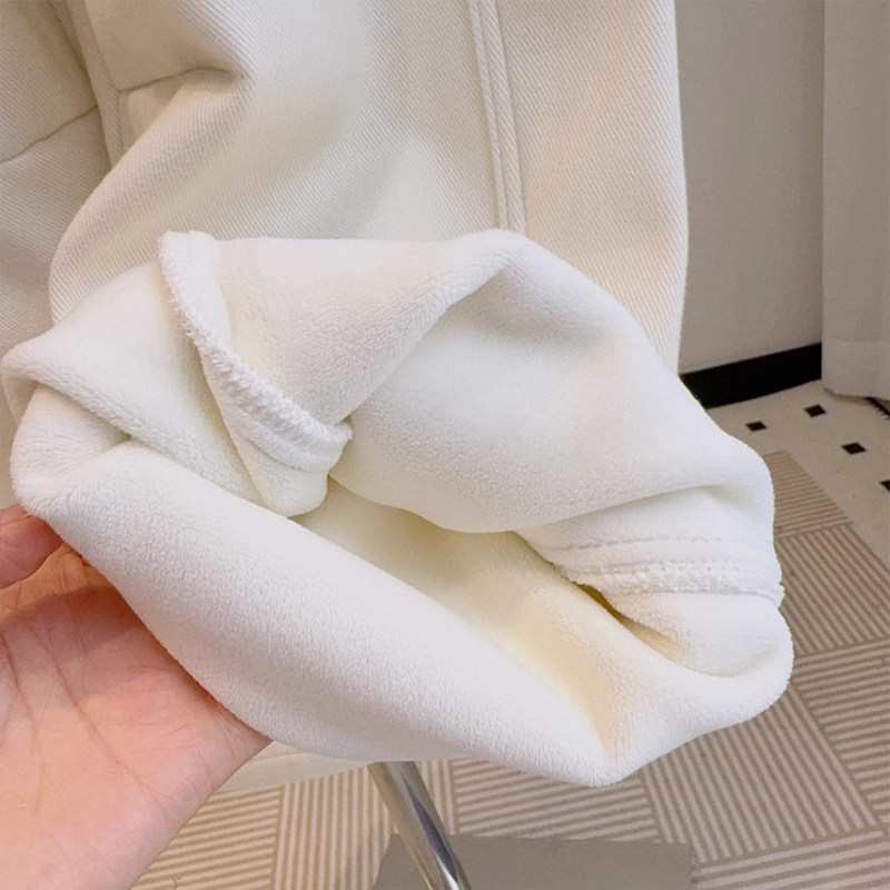 女童秋冬季洋气白色牛仔裤中大童韩版宽松一体加绒加厚裤子儿童装,淘宝优惠券,粉丝福利购,淘宝优惠卷