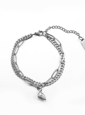 怦然心动情侣手链高级感情侣一对