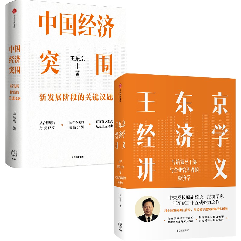 王东京经济学讲义+中国经济突围（套装2册）王东京著读懂当前中国经济热点难点中信出版社图书正版-图0