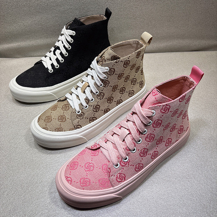 欧货粉色帆布高帮鞋女英伦风2025新款韩版加绒短靴系带马丁靴女潮,淘宝优惠券,粉丝福利购,淘宝优惠卷