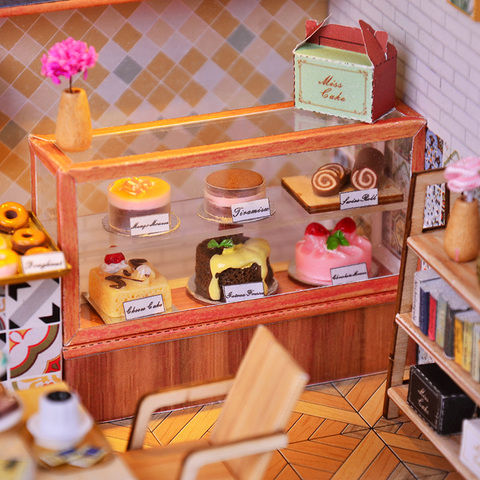 欢乐文创DIY小屋蛋糕店咖啡馆手工制作小房子模型拼装创意礼物